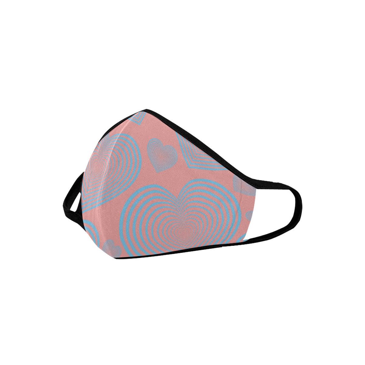 Abstract  heart Mouth Mask