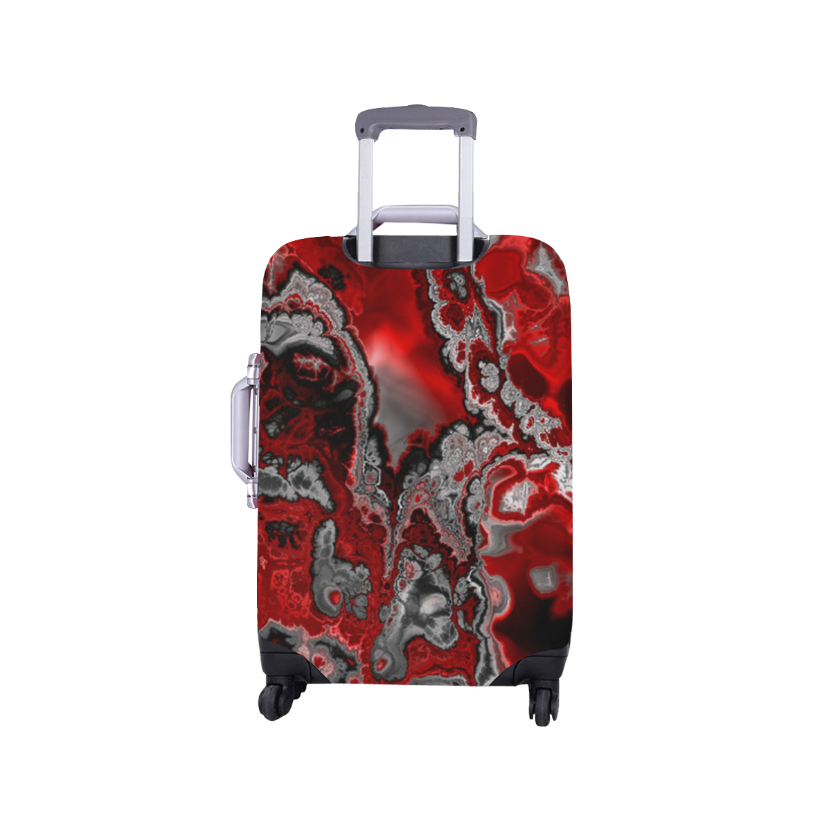 awesome fractal marbled 07 Luggage Cover/Small 18"-21"