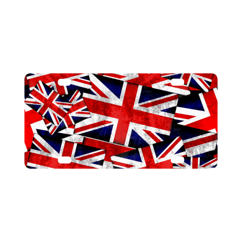 Union Jack British UK Flag Classic License Plate