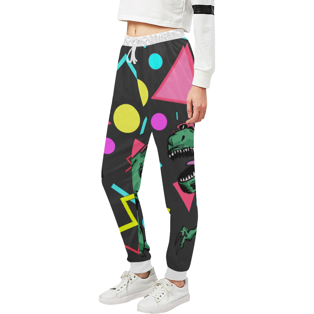 90's Dino Pants party Unisex All Over Print Sweatpants (Model L11)