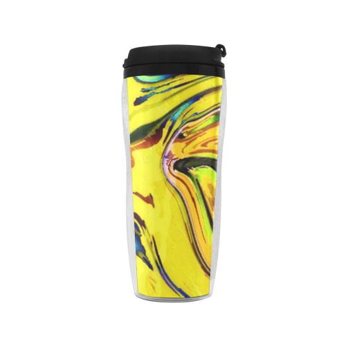 Yellow marble Reusable Coffee Cup (11.8oz)