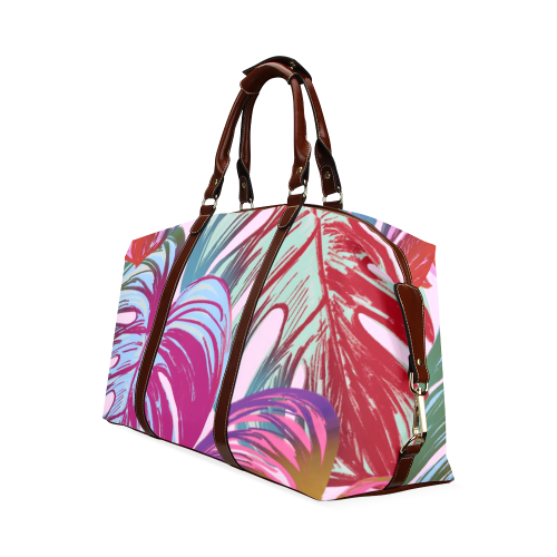 Pretty Leaves B by JamColors Classic Travel Bag (Model 1643) Remake