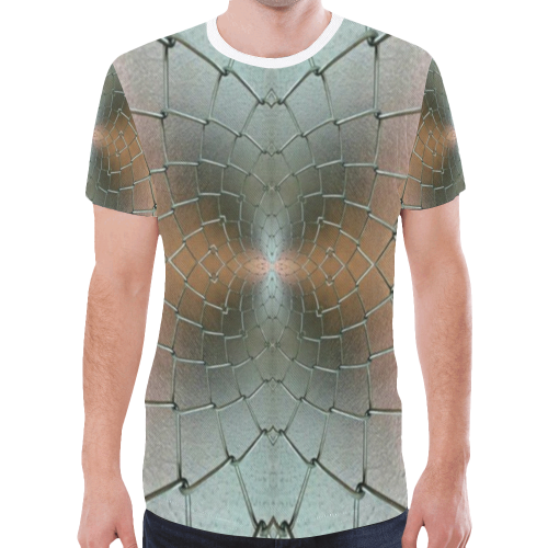 Metal flower New All Over Print T-shirt for Men/Large Size (Model T45)