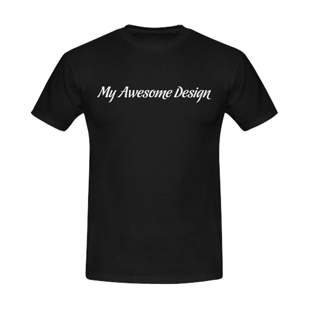 My Awesome Design II Men's T-Shirt in USA Size (Front Printing Only)