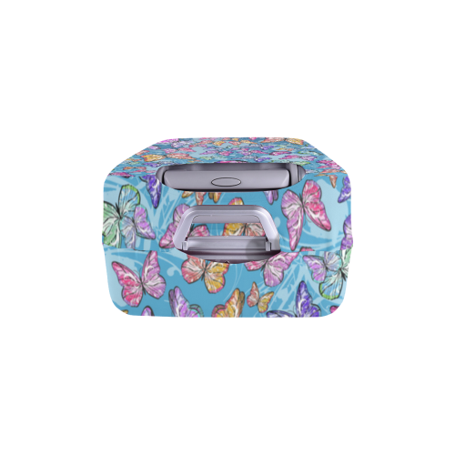 Colorful Butterfly Print Juleez Luggage Cover/Large 26"-28"