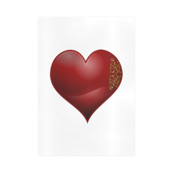 Heart  Symbol Las Vegas Playing Card Shape Art Print 16‘’x23‘’