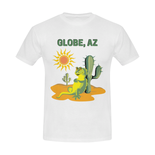 Globe, Arizona Men's T-Shirt in USA Size (Front Printing Only)