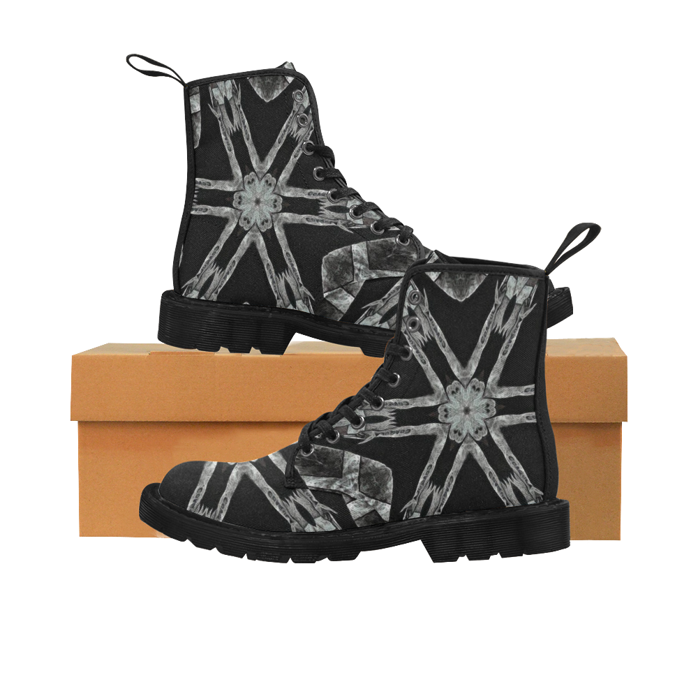 William Wraithe Darkstar Baphomet Black Magick Martin Boots for Men (Black) (Model 1203H)