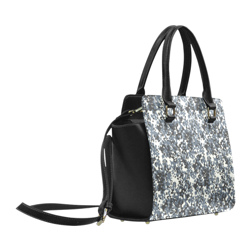 Urban City Black/Gray Digital Camouflage Classic Shoulder Handbag (Model 1653)