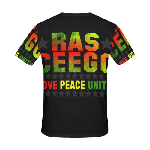 Ras CeeGo Gothic All Over Print T-Shirt for Men/Large Size (USA Size) Model T40)