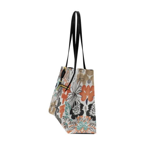 Summer Floral Euramerican Tote Bag/Large (Model 1656)