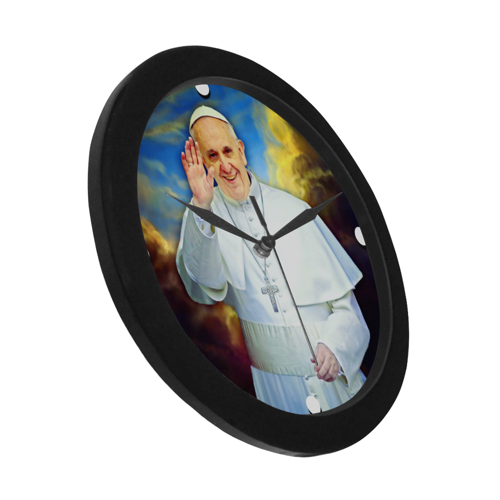 Pope Francis Circular Plastic Wall clock
