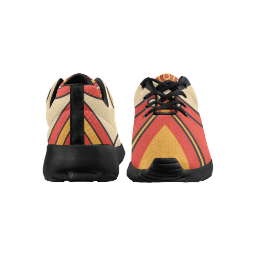 Geo Aztec Bull Tribal Men's Athletic Shoes (Model 0200)