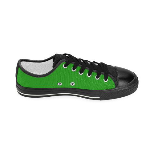 Green Women's Classic Canvas Shoes (Model 018)