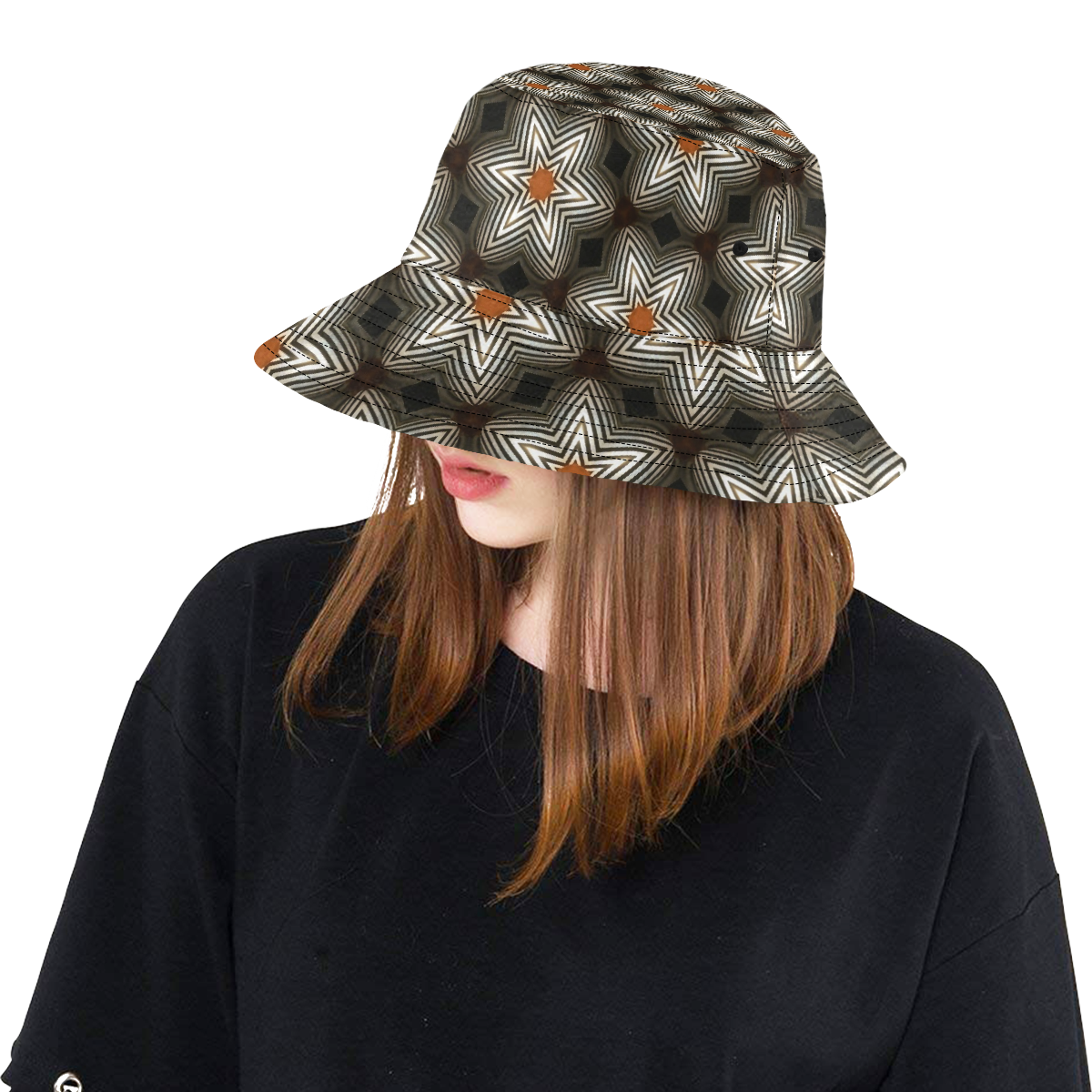 Flower Zebra Abstract pattern All Over Print Bucket Hat