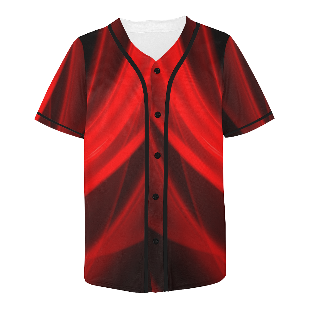 Gothic Flame All Over Print Baseball Jersey for Men (Model T50)