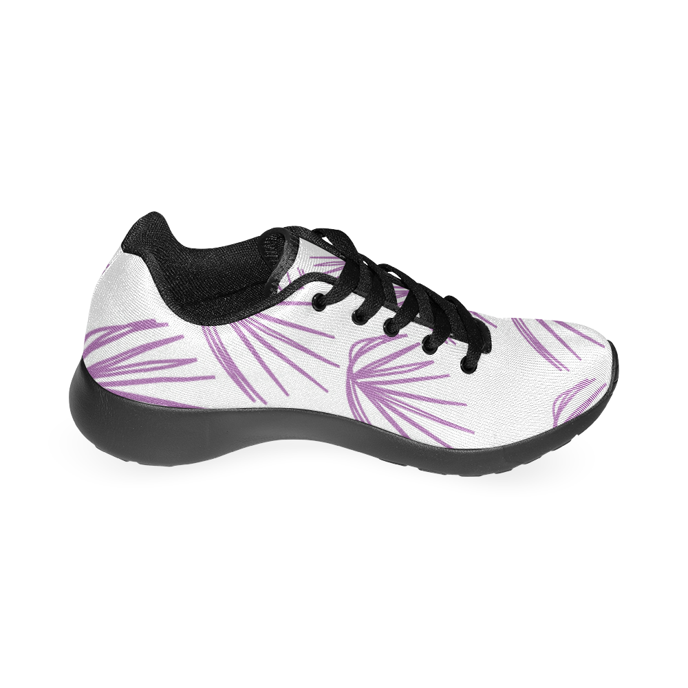see weeds pink on white boots Women’s Running Shoes (Model 020)