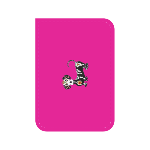 Dachshund Sugar Skull Pink Car Seat Belt Cover 7''x10''