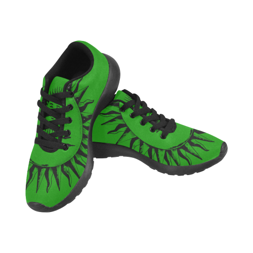 GOD RX 1s Youth Green & Black Kid's Running Shoes (Model 020)