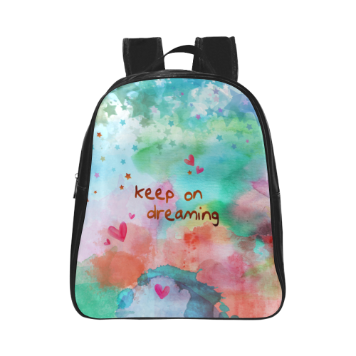 KEEP ON DREAMING - rainbow School Backpack (Model 1601)(Small)