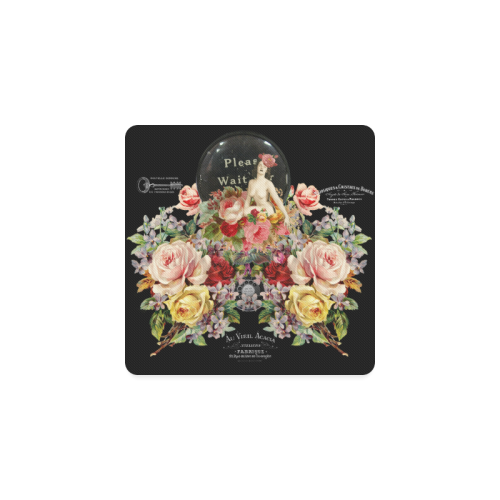 Nuit des Roses Revisited for Her Square Coaster