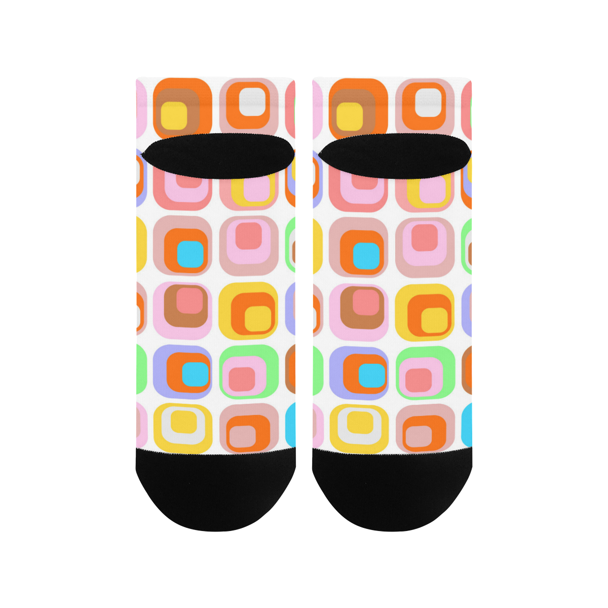 zappwaits-retro 01 Women's Ankle Socks