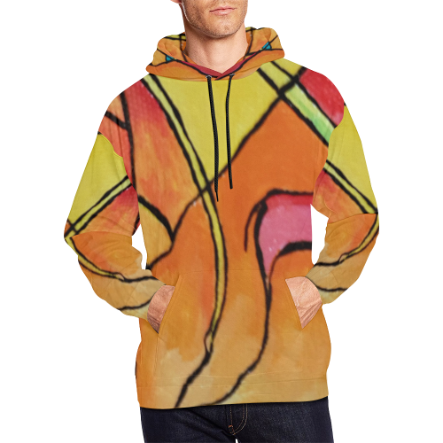 ABSTRACT All Over Print Hoodie for Men (USA Size) (Model H13)