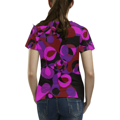 Abstract #18 All Over Print T-Shirt for Women (USA Size) (Model T40)