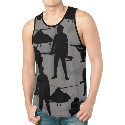 Soldiers Of War New All Over Print Tank Top for Men (Model T46)