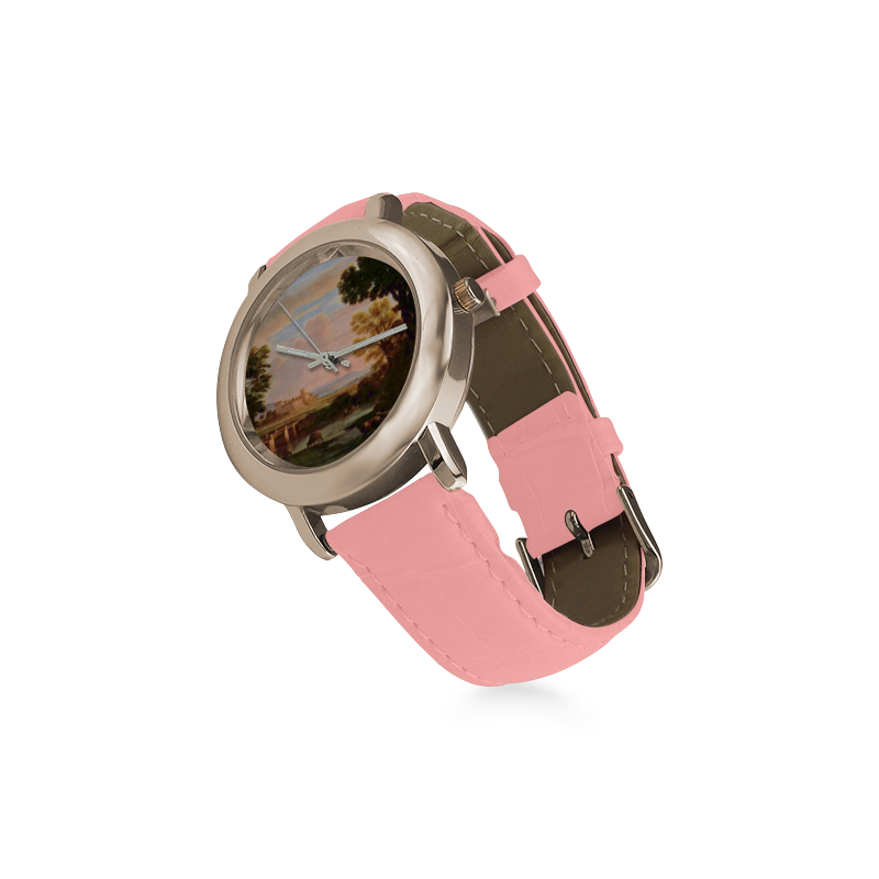 NATURE Women's Rose Gold Leather Strap Watch(Model 201)