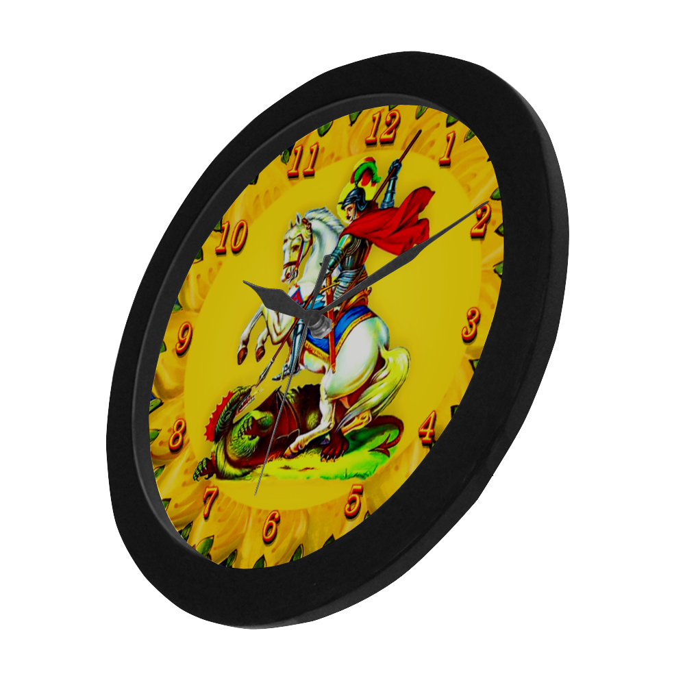 Saint George Circular Plastic Wall clock