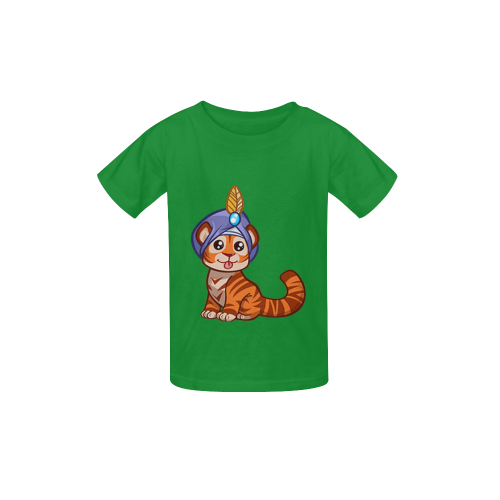 Gypsy Kitty Green Kid's  Classic T-shirt (Model T22)