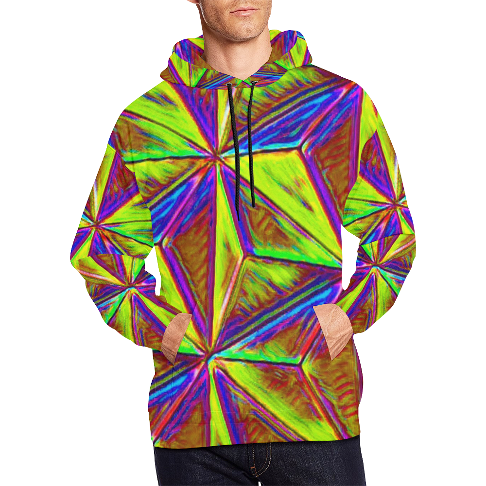 Vivid Life 1C  by JamColors All Over Print Hoodie for Men/Large Size (USA Size) (Model H13)