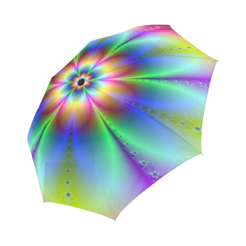 Flower Design Auto-Foldable Umbrella (Model U04)