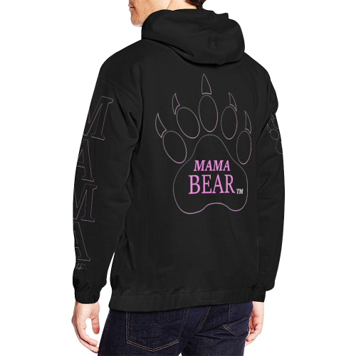 MAMA BEAR HOODIE All Over Print Hoodie for Men/Large Size (USA Size) (Model H13)