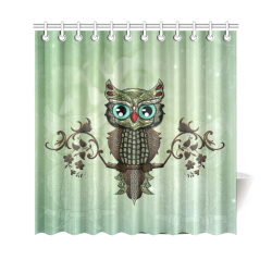 Wonderful owl, diamonds Shower Curtain 69"x70"