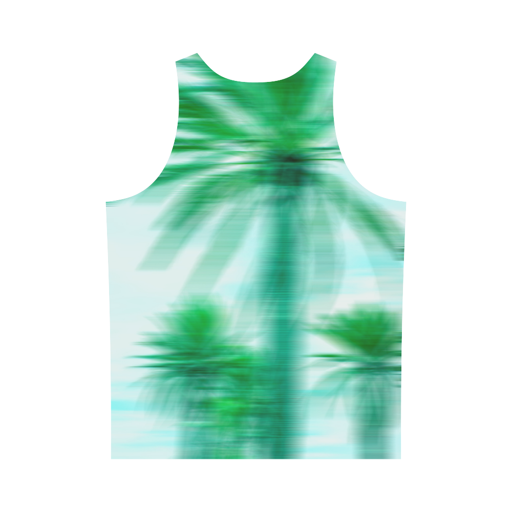 Palm Beach All Over Print Tank Top for Men (Model T43)