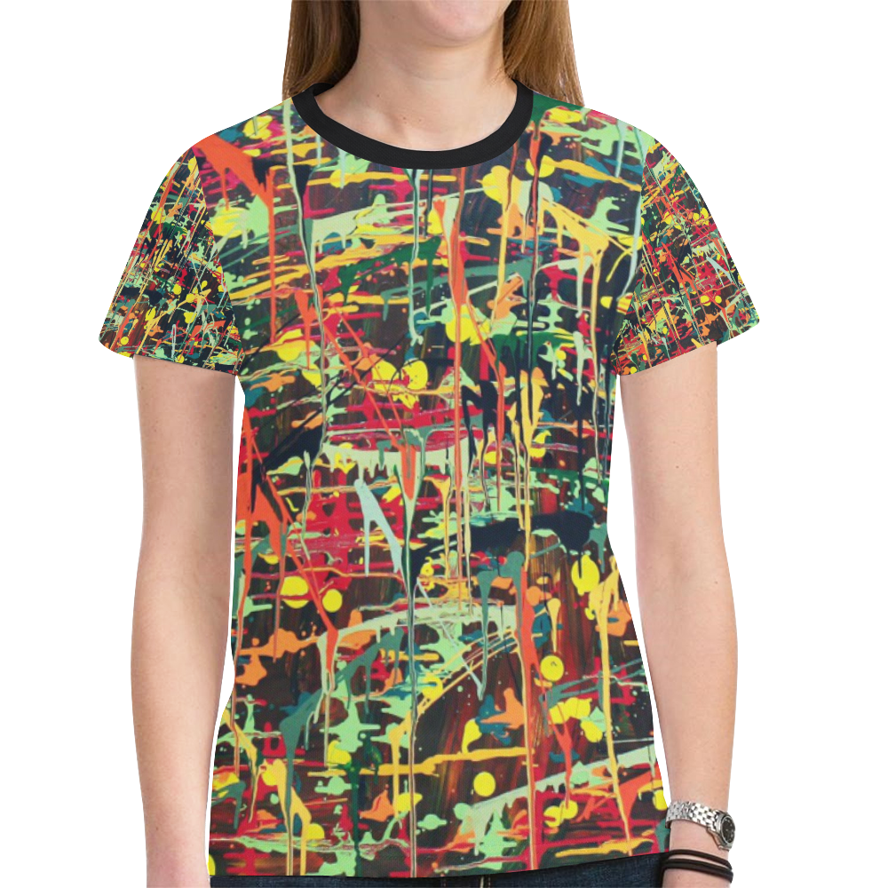 Irma New All Over Print T-shirt for Women (Model T45)