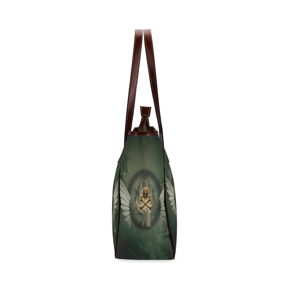 Skull in a hand Classic Tote Bag (Model 1644)