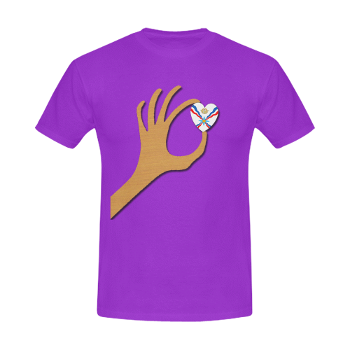 Assyrian Heart Men's Slim Fit T-shirt (Model T13)