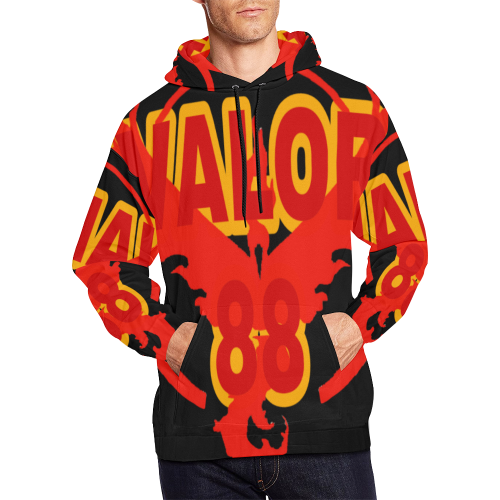 Valor 88 All Over Print Hoodie for Men (USA Size) (Model H13)