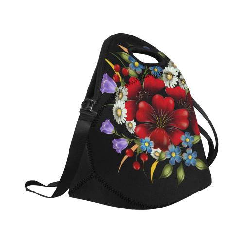 Bouquet Of Flowers Neoprene Lunch Bag/Large (Model 1669)