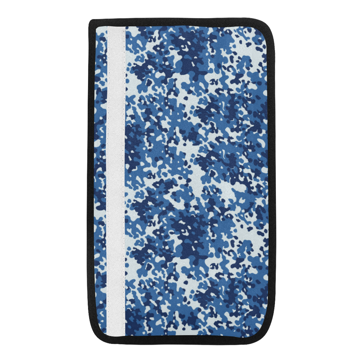 Digital Blue Camouflage Car Seat Belt Cover 7''x12.6''