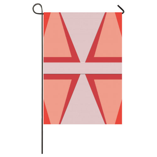Shades of Red Patchwork Garden Flag 28''x40'' （Without Flagpole）