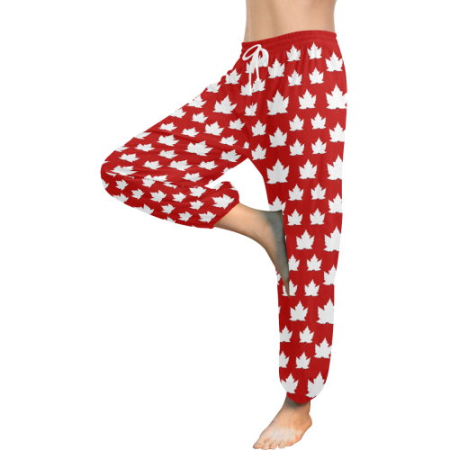 Cute Canada Pants Lady's Women's All Over Print Harem Pants (Model L18)