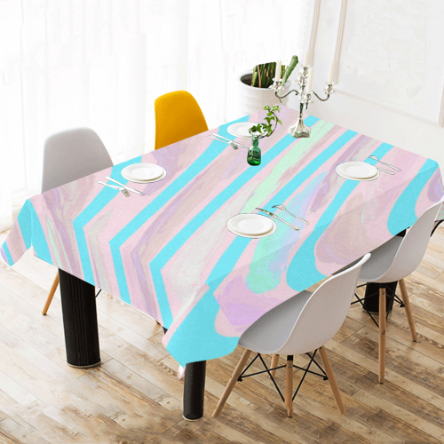 Abstract 15 Z F Cotton Linen Tablecloth 60"x120"