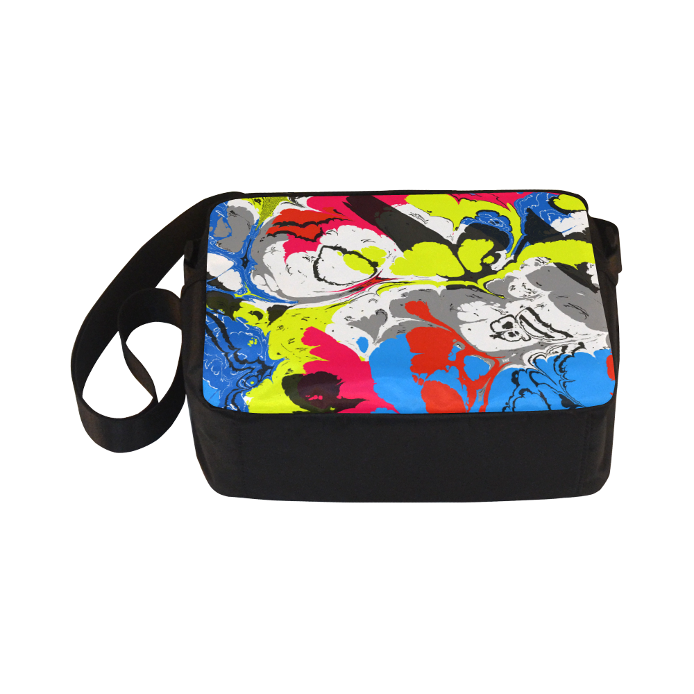 Colorful distorted shapes2 Classic Cross-body Nylon Bags (Model 1632)