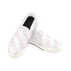 Pattern Orchidées Slip-on Canvas Shoes for Kid (Model 019)