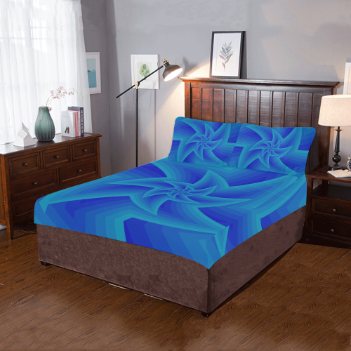 Blue star net 3-Piece Bedding Set