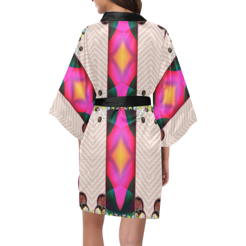 wraped classic kimono  with pattern-annabellerockz Kimono Robe
